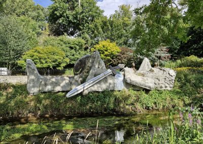 The Sleeping Giant at the Cahir castle moat