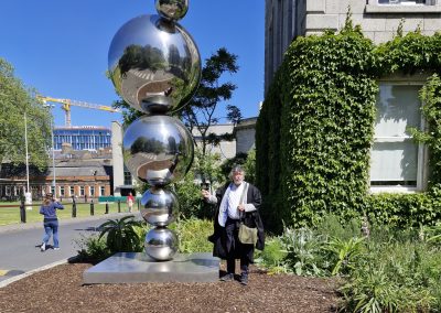Trinity College - Walton sculpture - Apples and Atoms