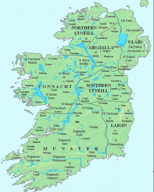 A map of Ireland circa 1400CE